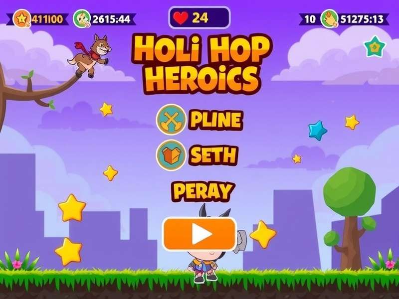 Holi Hop Heroics Download Screen